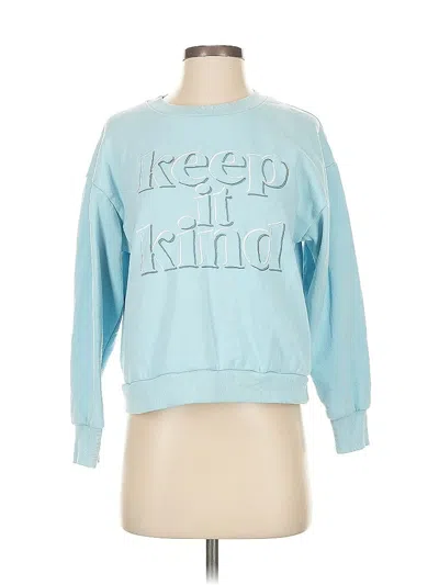 Pre-owned Assorted Brands Sweatshirt In Blue