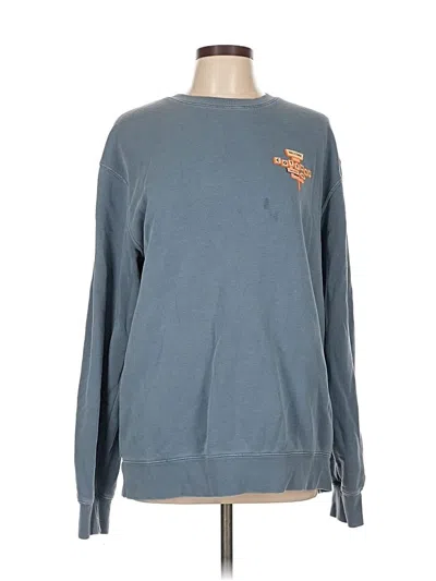 Pre-owned Assorted Brands Sweatshirt In Blue