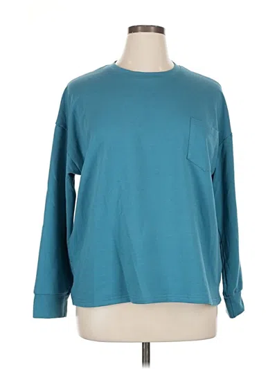 Pre-owned Assorted Brands Sweatshirt In Blue