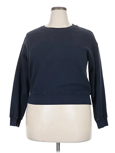 Pre-owned Assorted Brands Sweatshirt In Blue