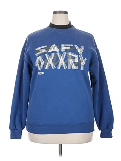 Pre-owned Assorted Brands Sweatshirt In Blue