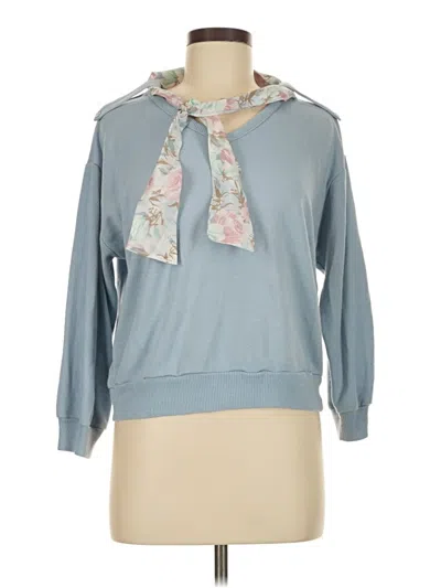 Pre-owned Assorted Brands Sweatshirt In Blue