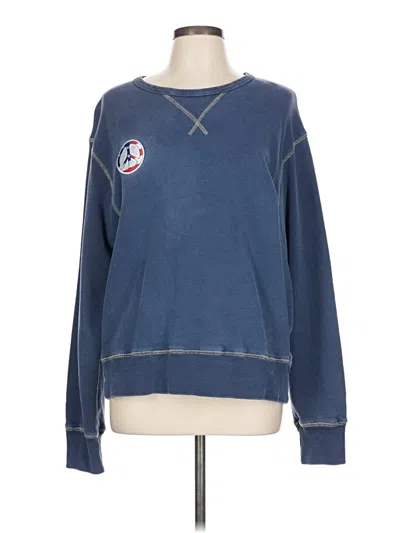 Pre-owned Assorted Brands Sweatshirt In Blue