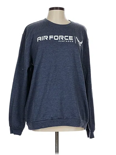 Pre-owned Assorted Brands Sweatshirt In Blue
