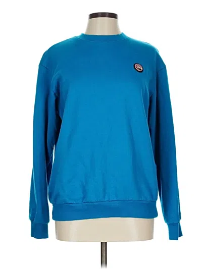 Pre-owned Assorted Brands Sweatshirt In Blue