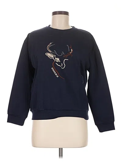 Pre-owned Assorted Brands Sweatshirt In Blue