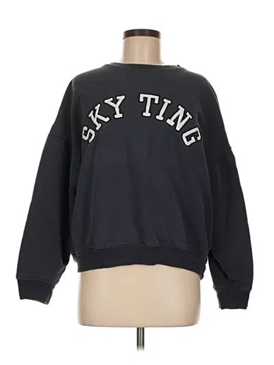Pre-owned Assorted Brands Sweatshirt In Blue
