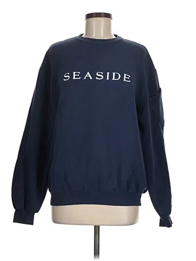 Pre-owned Assorted Brands Sweatshirt In Blue