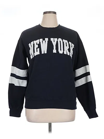 Pre-owned Assorted Brands Sweatshirt In Blue