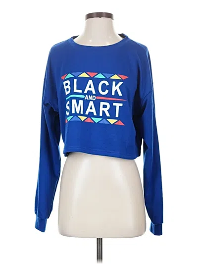 Pre-owned Assorted Brands Sweatshirt In Blue