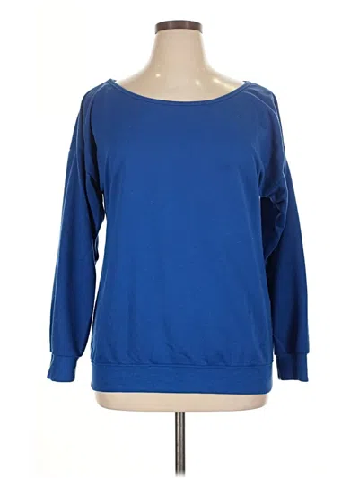 Pre-owned Assorted Brands Sweatshirt In Blue