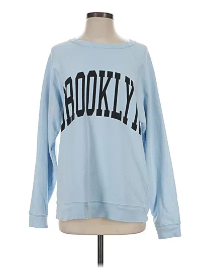 Pre-owned Assorted Brands Sweatshirt In Blue