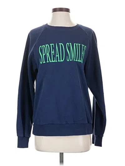 Pre-owned Assorted Brands Sweatshirt In Blue