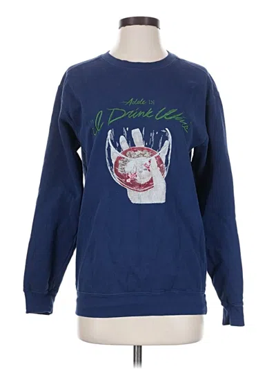 Pre-owned Assorted Brands Sweatshirt In Blue