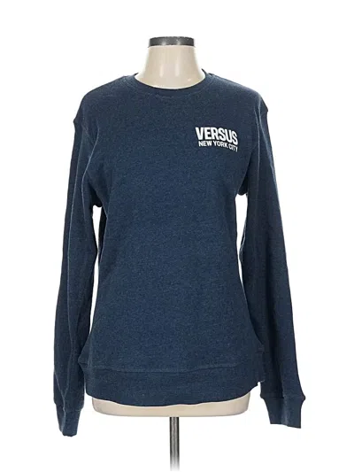 Pre-owned Assorted Brands Sweatshirt In Blue