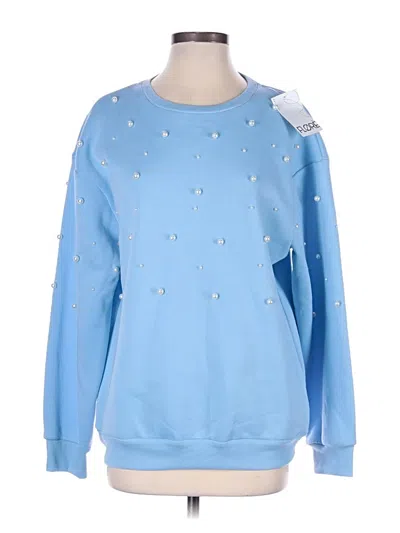 Pre-owned Assorted Brands Sweatshirt In Blue