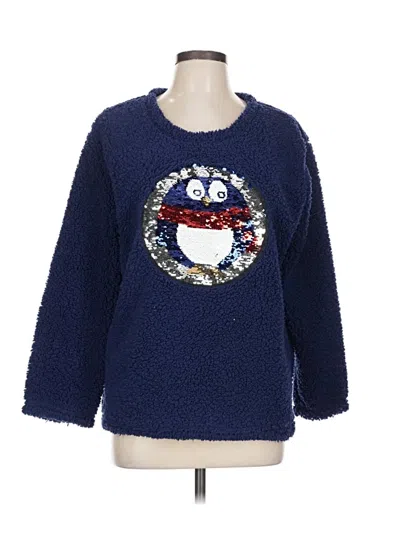 Pre-owned Assorted Brands Sweatshirt In Blue