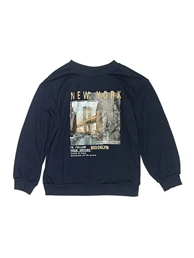 Pre-owned Assorted Brands Kids' Sweatshirt In Blue