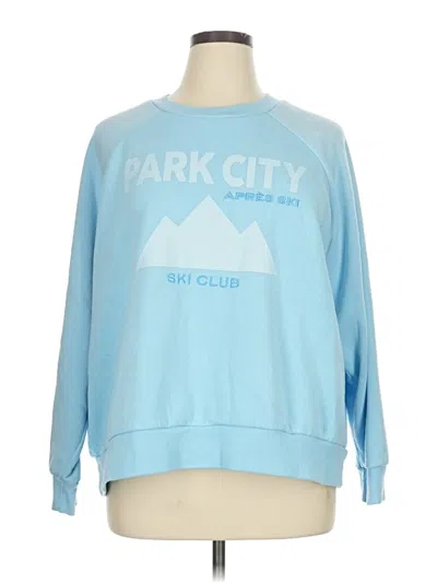 Pre-owned Assorted Brands Sweatshirt In Blue