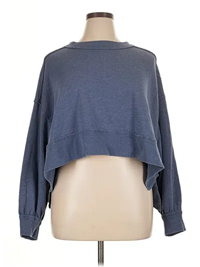 Pre-owned Assorted Brands Sweatshirt In Blue