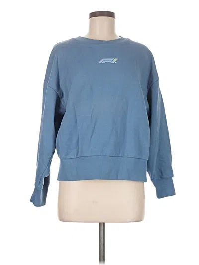Pre-owned Assorted Brands Sweatshirt In Blue