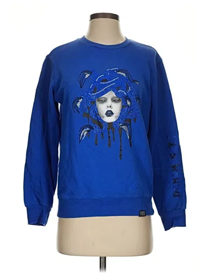 Pre-owned Assorted Brands Sweatshirt In Blue