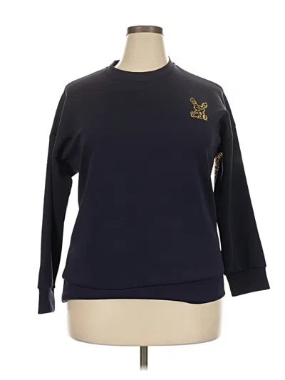 Pre-owned Assorted Brands Sweatshirt In Blue