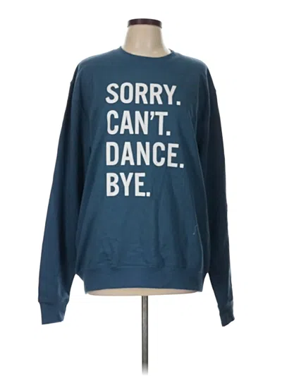 Pre-owned Assorted Brands Sweatshirt In Blue