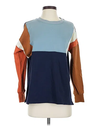 Pre-owned Assorted Brands Sweatshirt In Blue