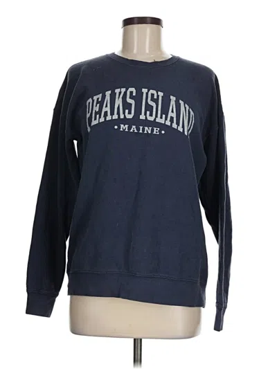 Pre-owned Assorted Brands Sweatshirt In Blue