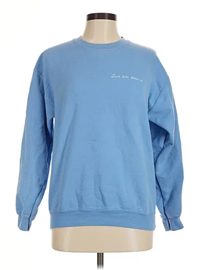 Pre-owned Assorted Brands Sweatshirt In Blue