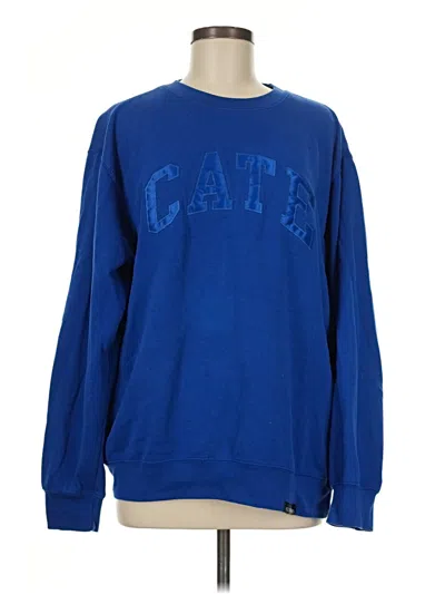 Pre-owned Assorted Brands Sweatshirt In Blue