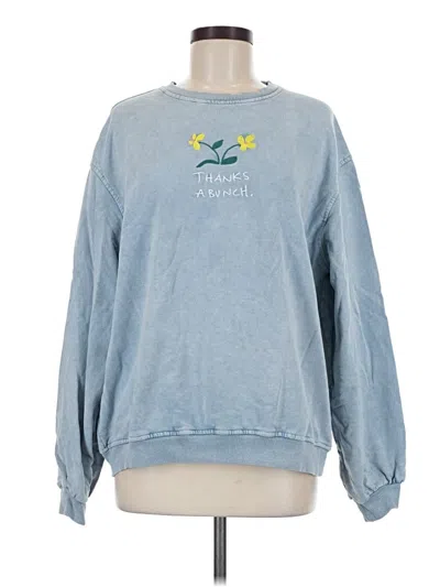 Pre-owned Assorted Brands Sweatshirt In Blue