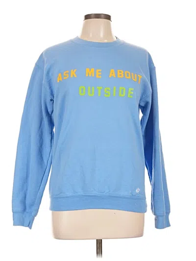 Pre-owned Assorted Brands Sweatshirt In Blue