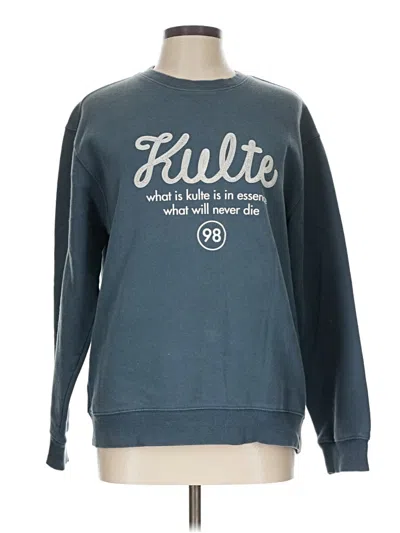 Pre-owned Assorted Brands Sweatshirt In Blue