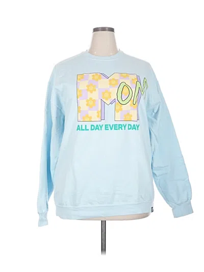 Pre-owned Assorted Brands Sweatshirt In Blue