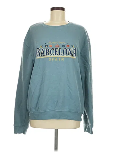 Pre-owned Assorted Brands Sweatshirt In Blue