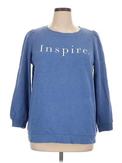 Pre-owned Assorted Brands Sweatshirt In Blue
