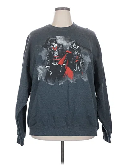 Pre-owned Assorted Brands Sweatshirt In Blue