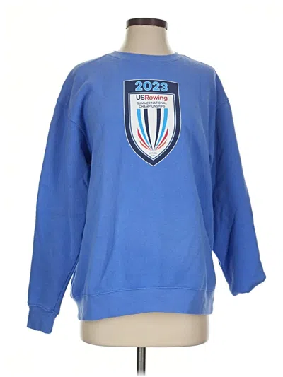 Pre-owned Assorted Brands Sweatshirt In Blue