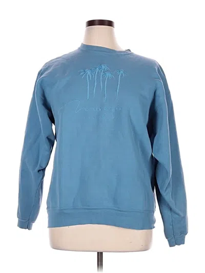 Pre-owned Assorted Brands Sweatshirt In Blue