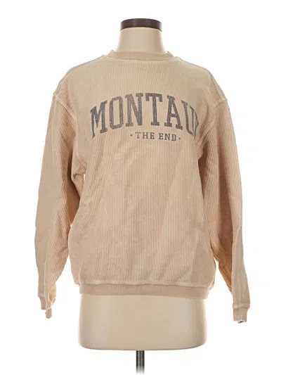 Pre-owned Assorted Brands Sweatshirt In Brown