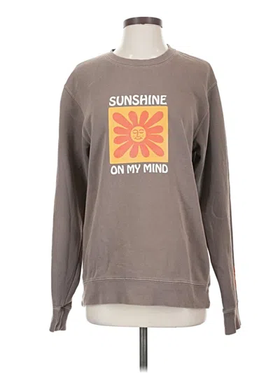 Pre-owned Assorted Brands Sweatshirt In Brown