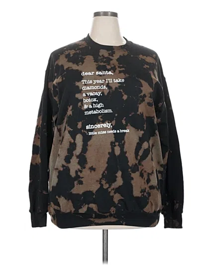 Pre-owned Assorted Brands Sweatshirt In Brown