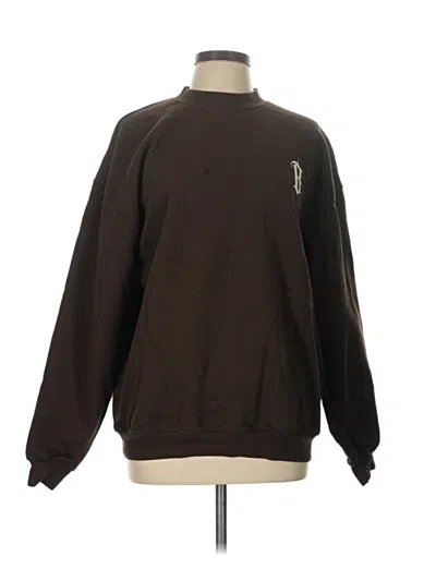 Pre-owned Assorted Brands Sweatshirt In Brown