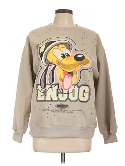Pre-owned Assorted Brands Sweatshirt In Brown