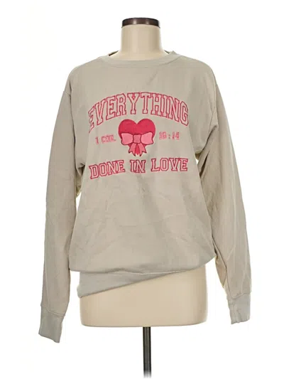 Pre-owned Assorted Brands Sweatshirt In Brown