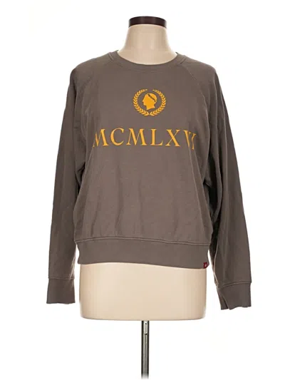 Pre-owned Assorted Brands Sweatshirt In Brown