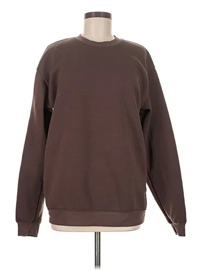 Pre-owned Assorted Brands Sweatshirt In Brown