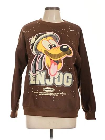 Pre-owned Assorted Brands Sweatshirt In Brown